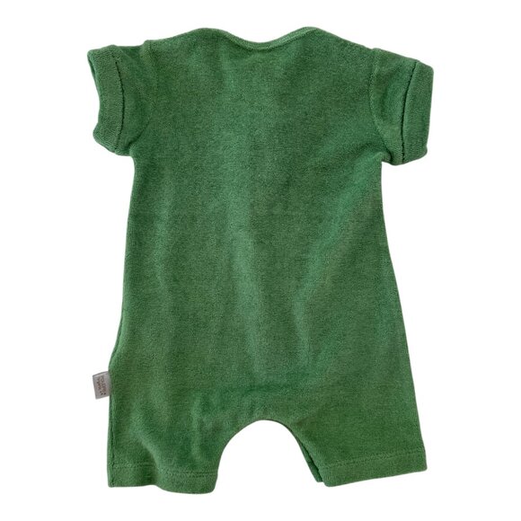 POUDRE ORGANIC - SHORT ROMPER - ORGANIC COTTON - MATCHA GREEN - 3M - Picture 3 of 5